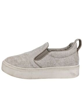 Aquatalia Lida Beige Tan Taupe Neutral Textured Slip On Sneakers Shoes Size 9.5